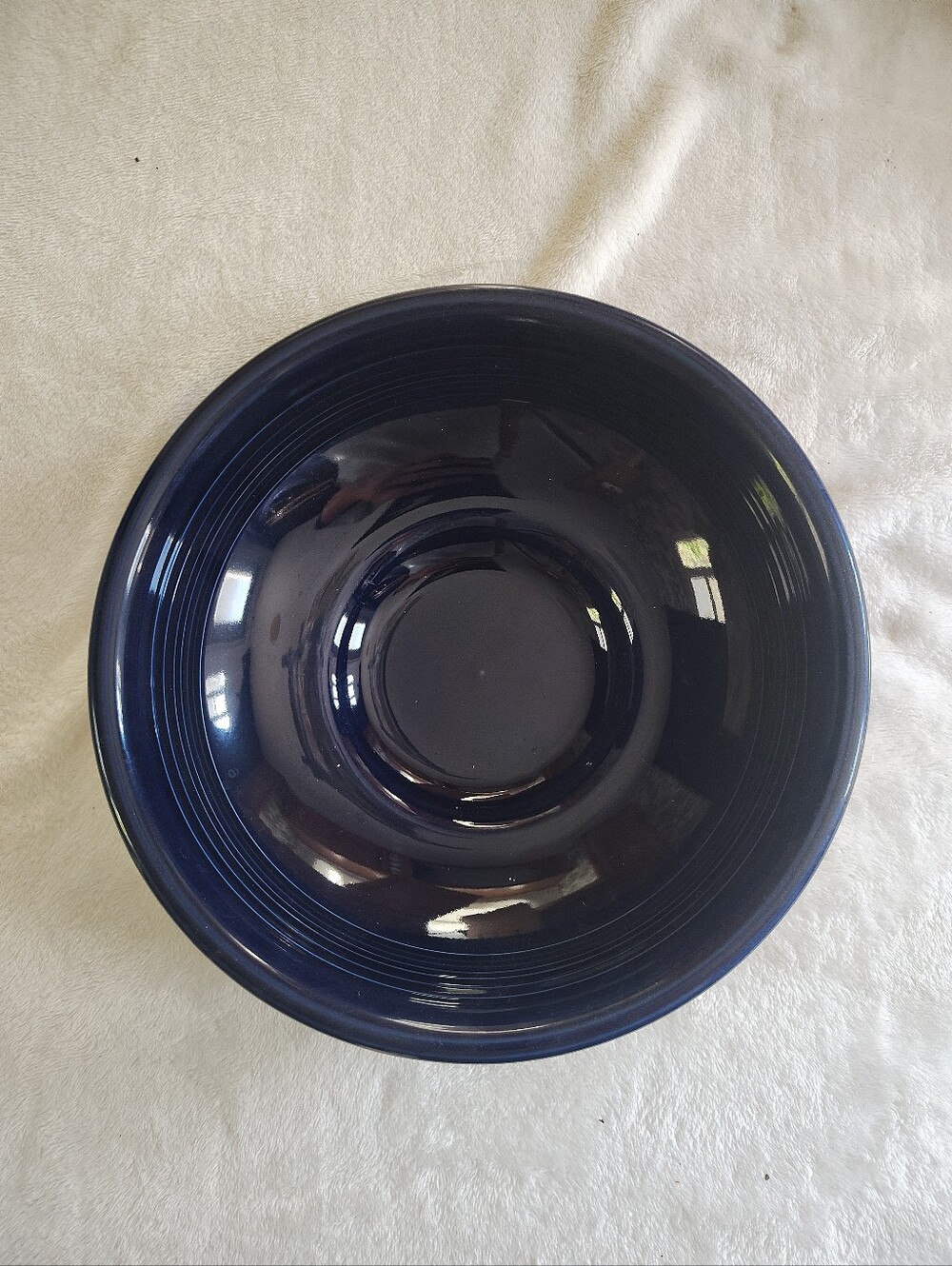 Fiestaware 9 1/2" Pedestal Bowl  Cobalt Blue